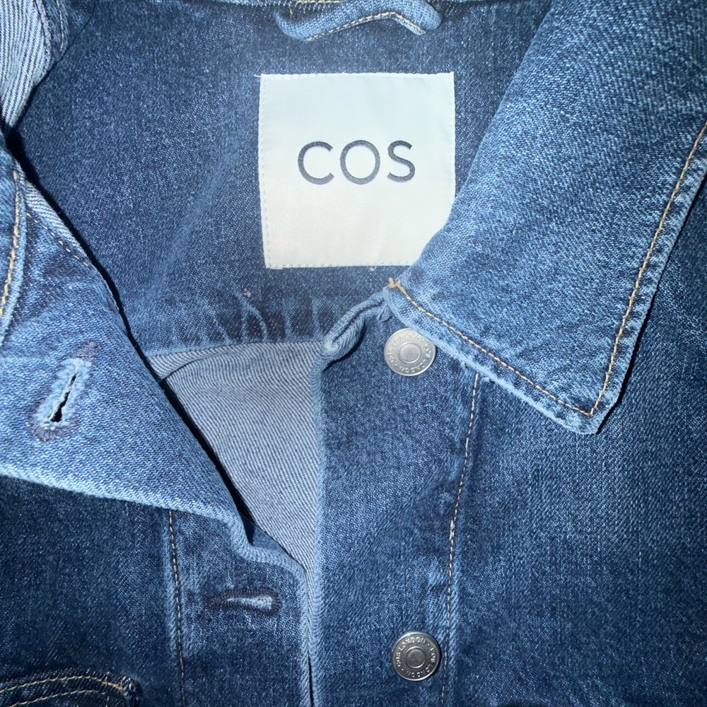 COS Cropped Dark Denim Jacket - Picture 4 of 6